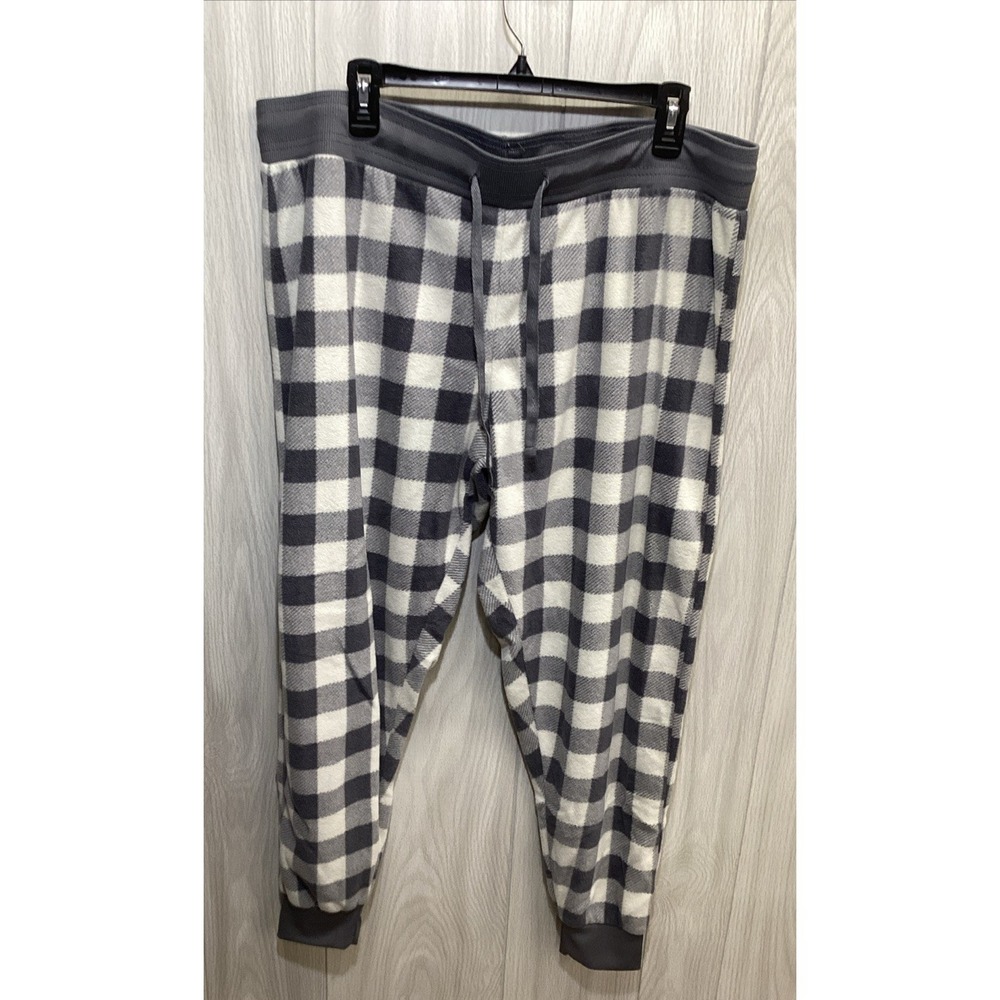MOUNTAINS PEAK Women's (Size XL) Elastic Waist Drawstring Plaid Sleep Pants